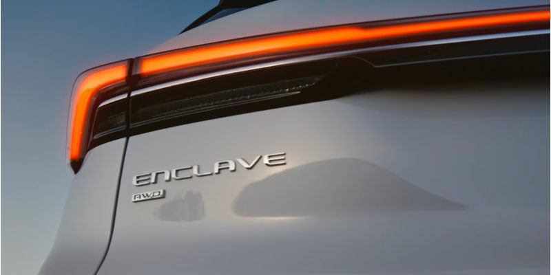 Buick Enclave SUV showcasing advanced LED taillights