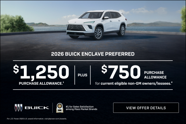 $1,250 PURCHASE ALLOWANCE.1

Plus, $750 PURCHASE ALLOWANCE for current eligible non-GM owners/les...